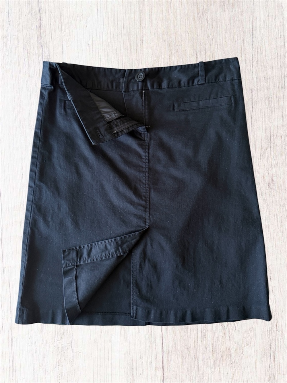 Zara Basic Classic Black A-Line Skirt size XL